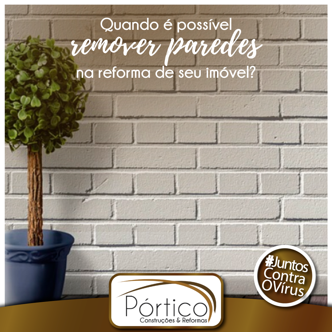 Quando é possível remover paredes na reforma do seu imóvel?