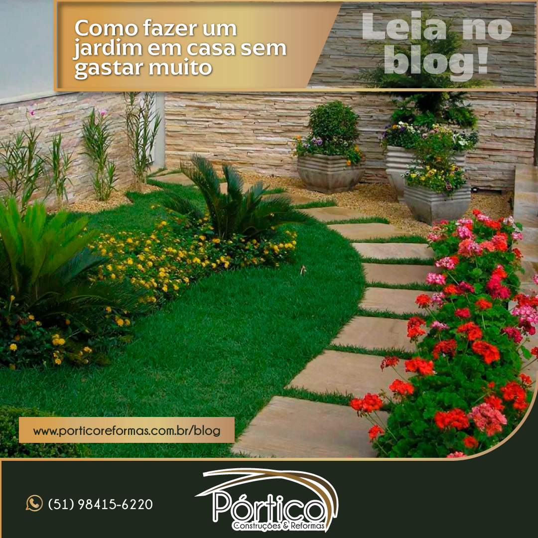 Como fazer um jardim em casa sem gastar muito